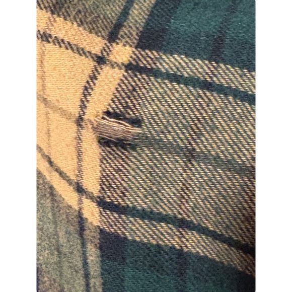 Eddie Bauer Men's Bristol Flannel Long Sleeve - Brown Green Plaid - Outdoors XL - Picture 10 of 10